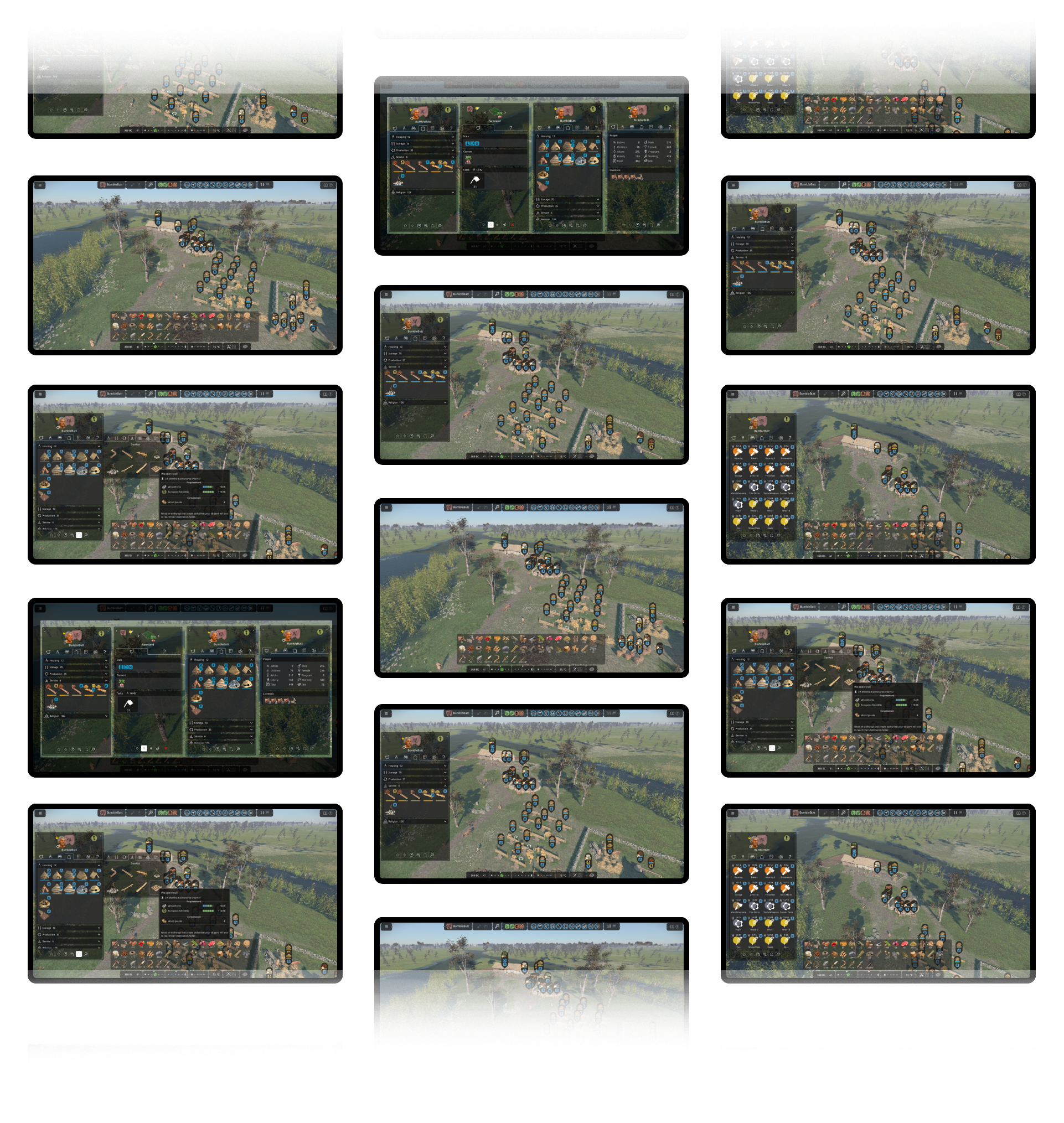 Ancient Cities UI Redesign — In-game Mockup