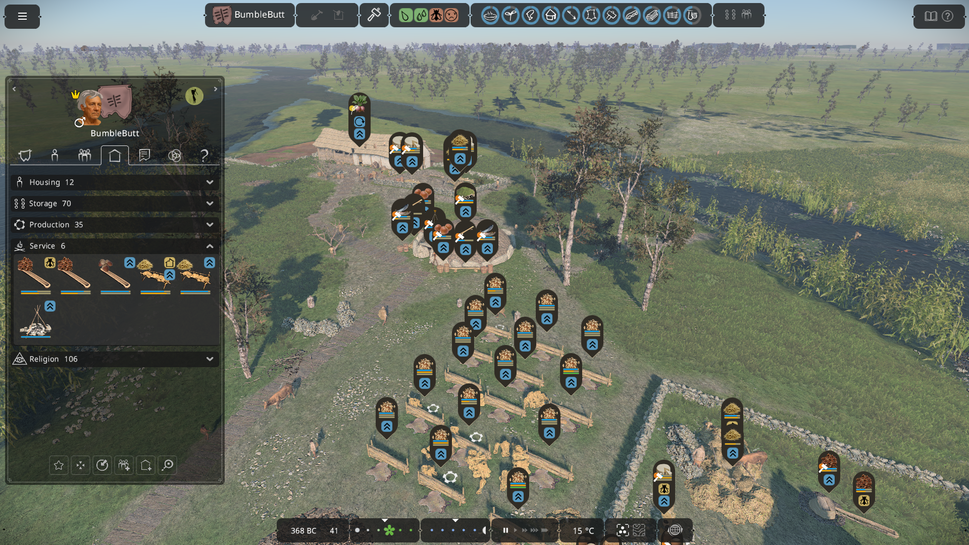 Ancient Cities new UI In-game