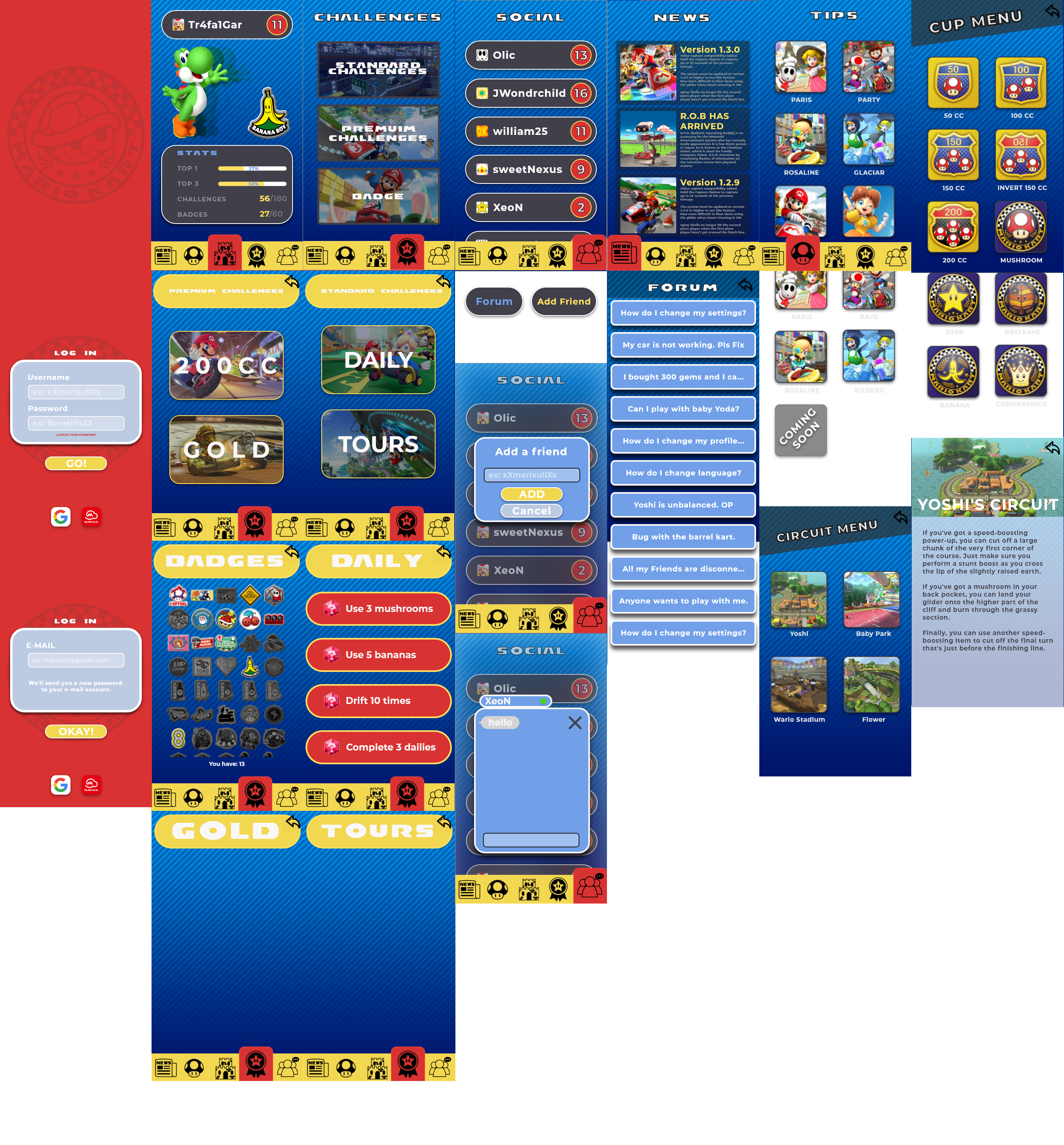 Mario Kart Tour Copilot App Design