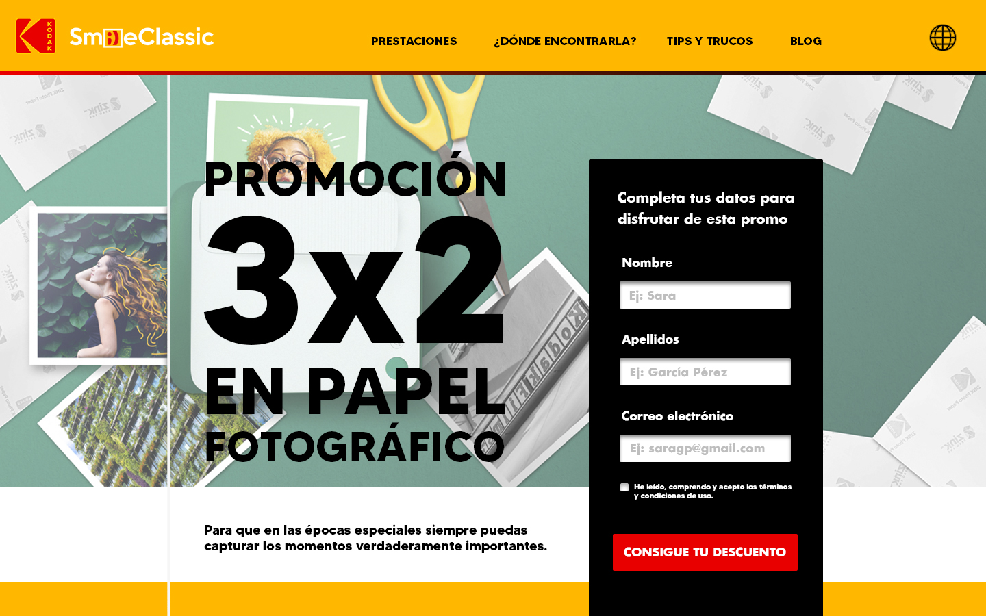 Smile Classic Landing Page