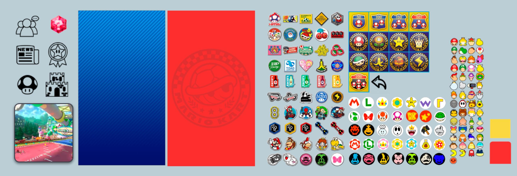 Mario Kart Tour UI kit