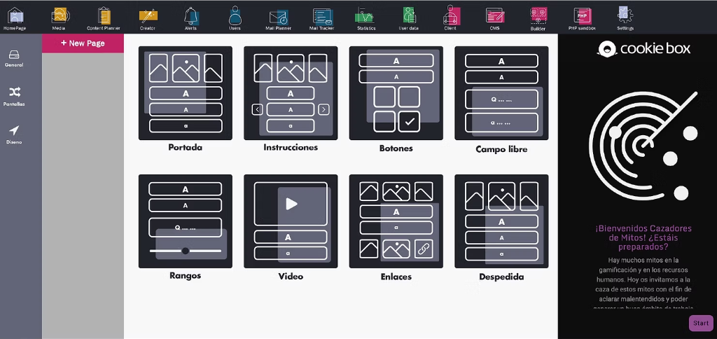 Cookie Box Platform Interface