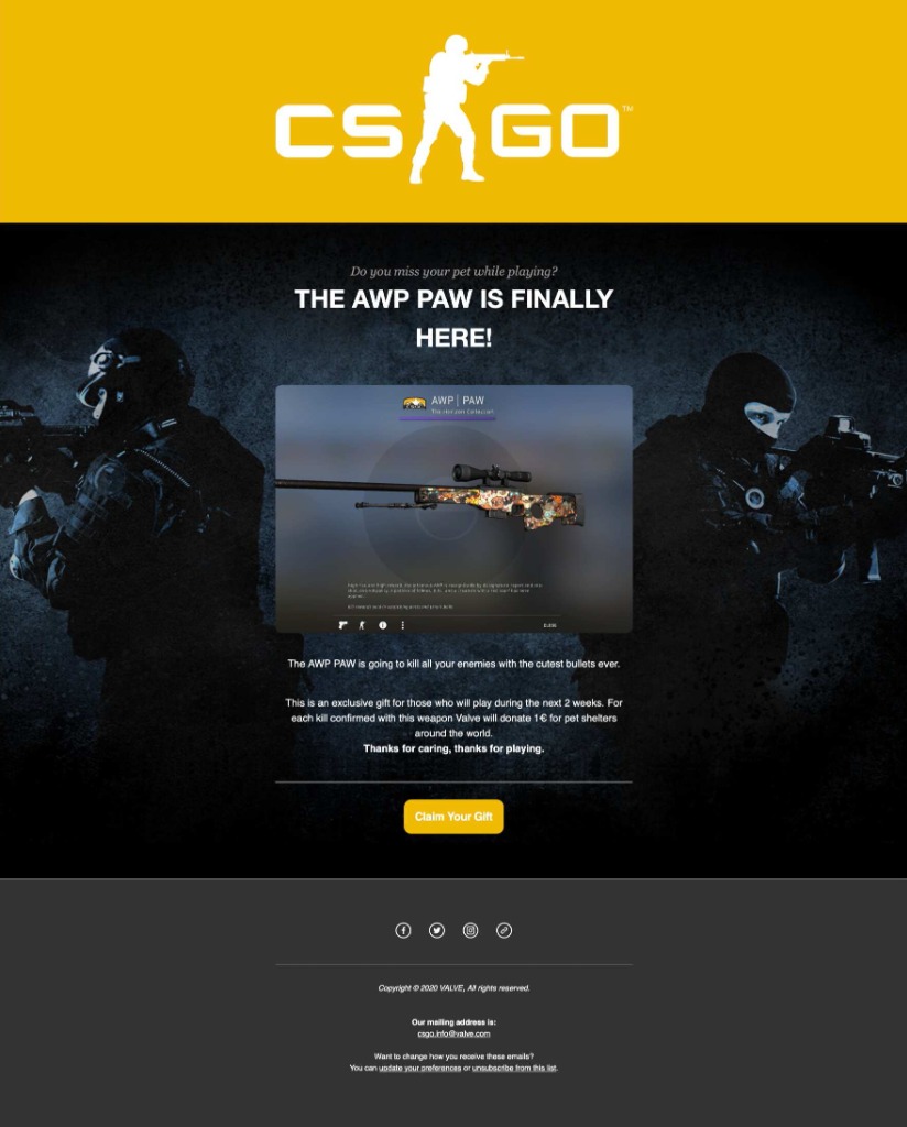 Final CS:GO Newsletter Design